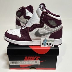 Air Jordan 1 High OG Bordeaux Kids Size 6.5Y Youth GS (UK6/EUR39) New 575441-611