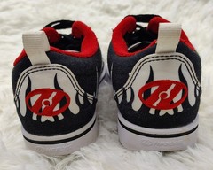 Heelys Pro 20 Prints White Black Flames Wheeled Shoes Size Youth 13C HE101001