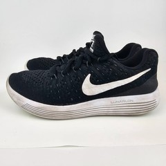 Nike LunarEpic Low Flyknit 2 GS Running Shoes Black White Kids Youth Size 5.5Y