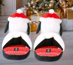Peanuts Snoopy Christmas Slippers 3D Character Festive Holiday Slip-On K9/10
