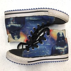 Skechers Star Wars Darth Vader High Top Canvas Sneakers Youth 4 The Dark Side