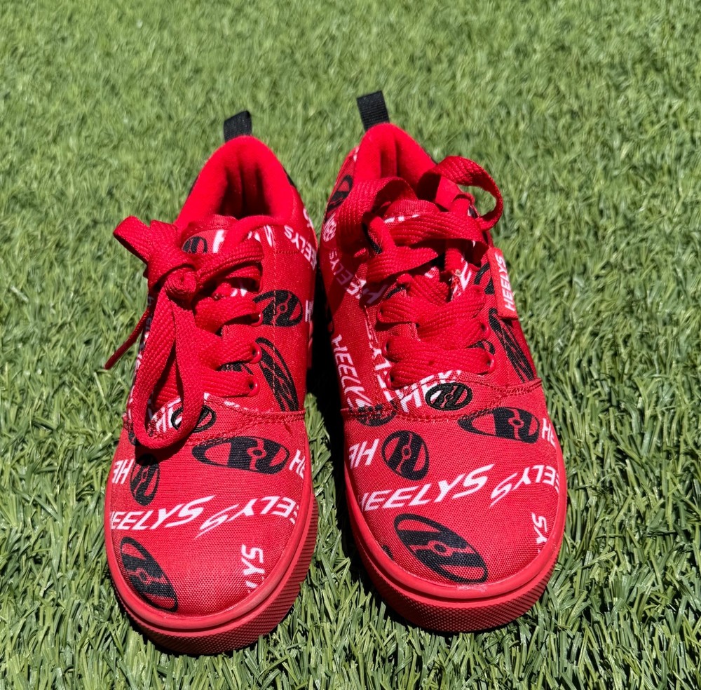 Heelys Pro 20 Prints Red/Black/White Wheel Sneakers Youth US 2