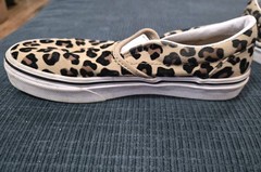 Vans Slip on Cheetah Print Shoes Kids Size 3
