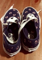VANS Authentic MLB Chicago Cubs KIDS Size 12.5 Athletic Low Top Skate Shoes