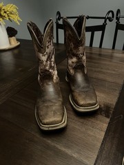 Durango Square Toe Boots Desert Digital Camo DBT0208Y Youth Sz 4 M Western