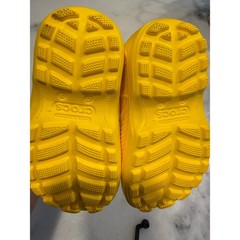 Crocs Handle It Rain Boot Kids Toddler C7 Yellow Waterproof Pull On 12803-730