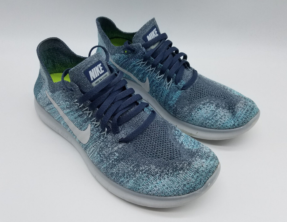 Nike Free RN Flyknit (GS) Youth’s Running Shoes Size 6.5Y Women’s Size 8 Blue