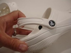 Boys Girls Kids sz 6 Crocs Iconic Comfort Clogs White Sandals Slingback Shoes