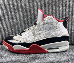 Size 7Y – Jordan Dub Zero 2022 Mid Black white Varsity Red DV1360-160