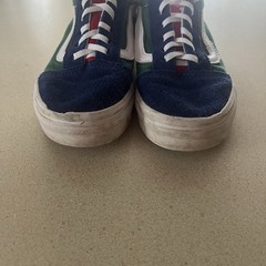 VANS OFF THE WALL BLUE GREEN YELLOW RED MULTI SHOES SIZE 1 Kids BOY OR GIRL