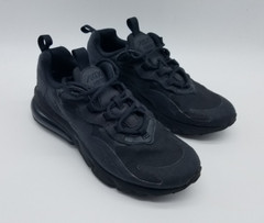 Nike Air Max 270 React (GS) Youth’s Size 4Y Running Shoes Triple Black