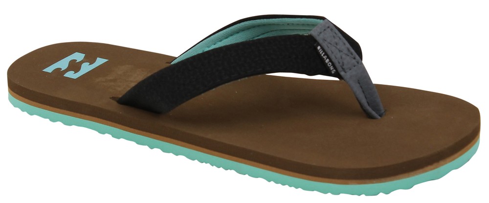 Billabong Boy’s Stoked Sandal – Camel / Blue – New