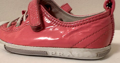 PRADA Toddler Sneakers PINK WHITE EU sz 25 | US 8.5 to 9 Well Loved Used