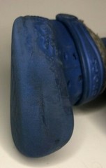 AMPUTEE Crocs Kids Blue Slip On Lined Size 10-11 Toddler Right Shoe Only