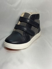 UGG Kids Sneakers Navy/Gray/White Hook & Loop Ankle Shoe US 10 EU 27.5
