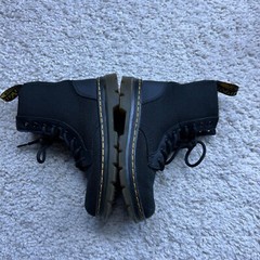 Dr Doc Martens Combs J black canvas combat boots unisex boys girls size 13