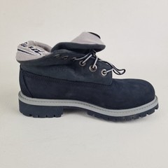 🚨 Timberland Roll Top Thermal Little Kids Boots 22716 Navy Leather Size 2Y