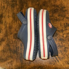 Crocs Crocband Navy Blue Kids Size US C8 Clogs Youth Classic Water Shoes EUC