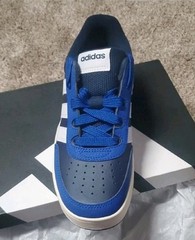 adidas Breakbase J Blue/White Sneaker Unisex Kids US 4.5 UK 4 EU 36 2/3