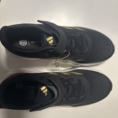 Size 4.5 (GS) Adidas Runfalcon 3.0 Elastic K Black, White Cloud Foam Sole