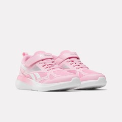 Reebok Rush Runner 6.0 Elastic Lace Top Strap Running Little Girl’s Shoes