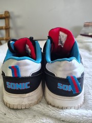 Sonic The Hedgehog Kids Sneaker Black Blue Red Synthetic 4 Low Top SCA2785059-1