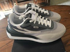 Fila Renno Heatwave (GS) Lifestyle Shoes Gray Size 7 Gray Beige White: NIB NEW