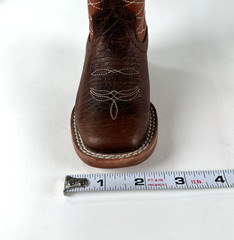 Anderson Bean #1028 Brown Leather Square Toe Western Boot Toddler Size 5