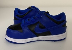 Nike Dunk Low TD Sz 4C Hyper Cobalt Black White Toddler Sneakers CW1589-001 NEW!