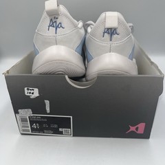 Nike Kids Size 4.5Y A’One GS Low Top Basketball Shoes Grey/Green/Blue HF7001-002