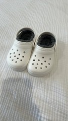 Toddler Classic Lined Clog Whitte