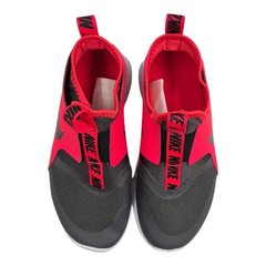 New NIKE FLEXRUNNER AT4663-200 Dark Grey and Red Shoes Youth Size 1