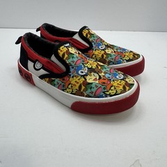 Pokemon PIKACHU Slip-On Canvas Ground Up Sneaker Shoes Unisex Youth Size 1