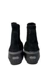 Sorel Ankle Suede Leather Waterproof Rubber Slip On Duck Boots Youth Size 1Y