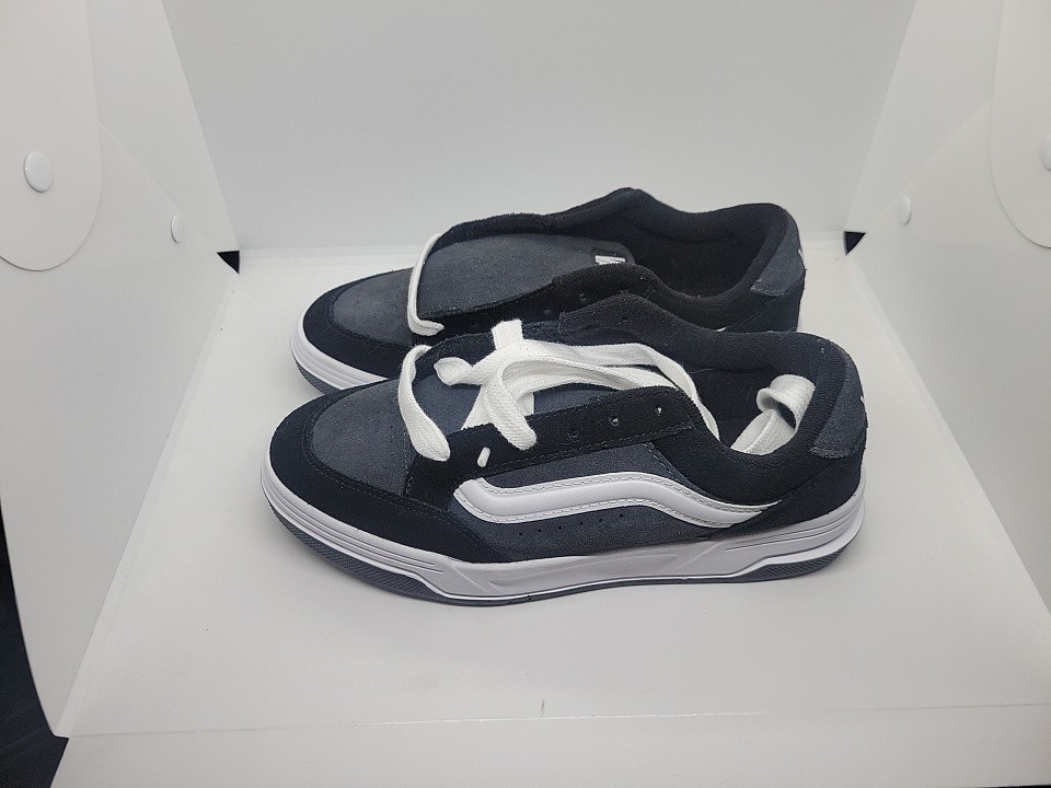 Vans Skateboarding Shoe Black Gray White Unisex Kids 6.5 38.5 721358