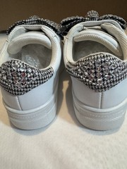 Kurt Geiger London Mini Laney Bow Hook & Loop Low Top Sneaker White US 7