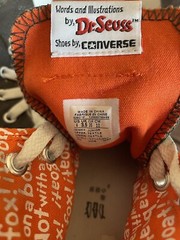 Converse Dr. Seuss green eggs & ham HTF EUC size 4 big kids/Compares to Womens 6