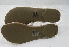 new Summer WHITE Gold stud Back Strap Cute Shoes Sandals GIRL Size 2