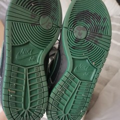 Nike SB Dunk Low Grade School Blk/George Green/Summit White Sz 6.5 Youth „There“