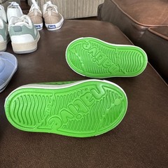 NEW Native Jefferson Vivid Green Shell White Unisex Shoes Toddler/Kids Size 5C