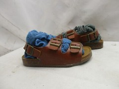 STEVE MADDEN BHarpoon Brown Buckle Cork Sandals Youth Size 1
