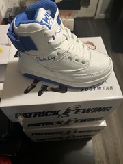 Ewing Athletics 33 Orion Strap White/Royal/Orange Kids Sneakers 11 2 3