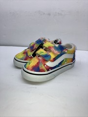 Vans Old Skool Toddler Shoes Size 5 Rainbow Low Skate Strap Sneakers New