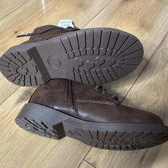 Wonder Nation Brown Combat Ankle Boots Kids US 3 Lace-Up Zip Faux Leather
