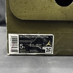 Size 5 (GS) – Jordan 4 SE Retro Low Craft – Olive