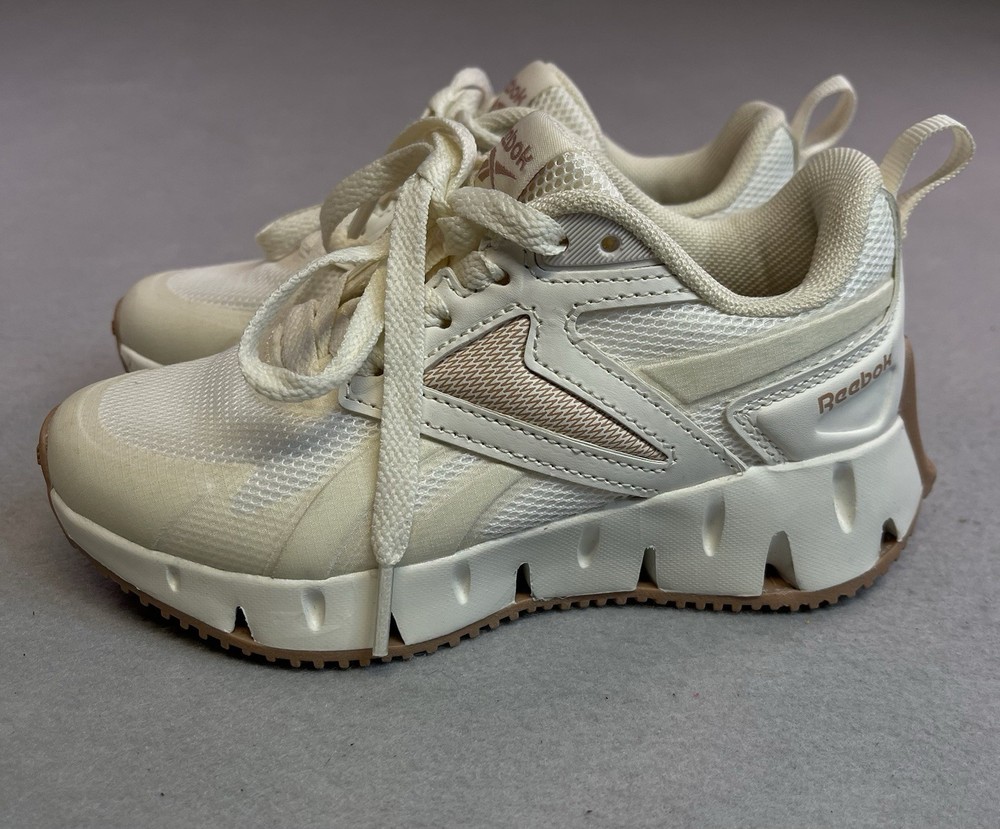 Kids Reebok Zig Dynamica Comfort Casual Sneakers Size 12 Chalk / Moonstone New