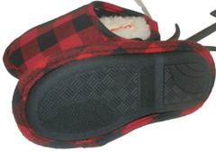 New Child size 13-1 Red Black Plaid Slippers Holiday Time Christmas Boys Girls