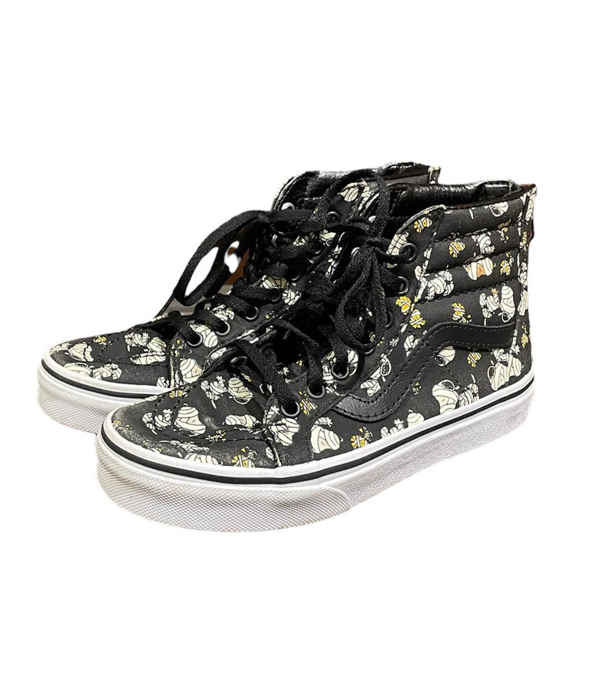 Vans x Peanuts Sk8-Hi Snoopy Mummies Glow Black Kids Size 2.5