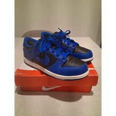 Nike Dunk Low PS Hyper Cobalt Black White CW1588-001 Size 3Y Kids Used Preschool