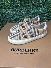 BURBERRY MINI MARKHAM SNEAKERS NOVA CHECK SZ 31 EU 13 US